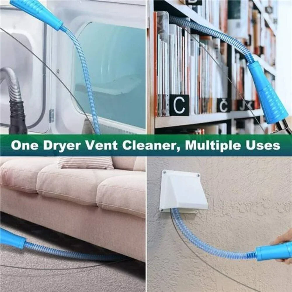Sealegend Dryer Vent Cleaner Kit Lint Remover Vacuum Attachment Hose 2 Pack Tool